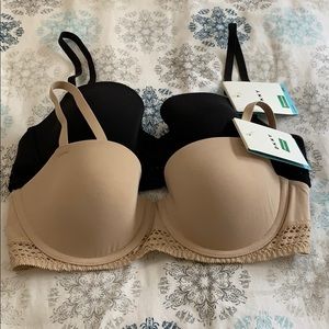2 DKNY balconette bras NWT
